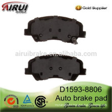 D1593-8806 auto brake pad for Korean cars Accent and Rio (OE:581011RA00)